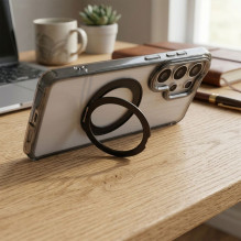 Case for Samsung A36 Frame Circle Stand compatible with MagSafe black Case for Samsung A36 Frame Circle Stand compatible with MagSafe black
