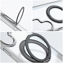 Case for Samsung A27 Frame Circle Stand compatible with MagSafe black Case for Samsung A27 Frame Circle Stand compatible with MagSafe black
