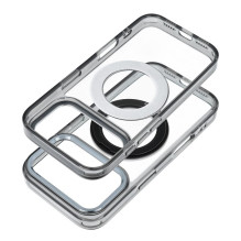 Case for iPhone 13 PRO Frame Circle Stand compatible with MagSafe black