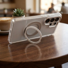 Case for Samsung A36 Frame Circle Stand compatible with MagSafe transparent Case for Samsung A36 Frame Circle Stand compatible with MagSafe transparent