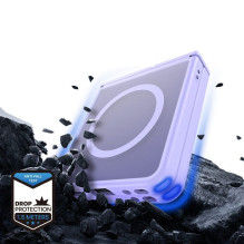 DUX DUCIS dėklas YIND compatible su „MagSafe“, skirtas SAMSUNG Z Flip 8 šviesiai violetinis