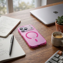 Case for iPhone 16 PRO Aurora compatible with MagSafe pink Case for iPhone 16 PRO Aurora compatible with MagSafe pink