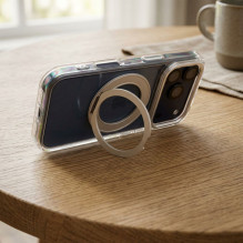 Case for iPhone 12 Frame Circle Stand compatible with MagSafe transparent Case for iPhone 12 Frame Circle Stand compatible with MagSafe transparent