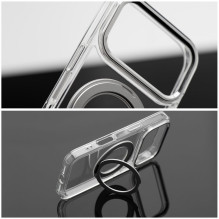 Case for iPhone 11 Frame Circle Stand compatible with MagSafe transparent