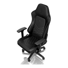 noblechairs HERO Gaming Stuhl – schwarz / platinweiß noblechairs HERO Gaming Stuhl – schwarz / platinweiß