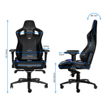 noblechairs EPIC Gaming Stuhl - schwarz / blau noblechairs EPIC Gaming Stuhl - schwarz / blau