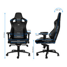 noblechairs EPIC Echtleder Gaming Stuhl – schwarz noblechairs EPIC Echtleder Gaming Stuhl – schwarz