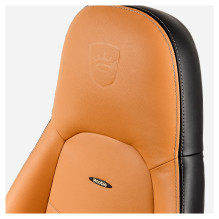noblechairs ICON Echtleder Gaming Stuhl – konjakas / schwarz