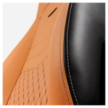 noblechairs ICON Echtleder Gaming Stuhl – konjakas / schwarz