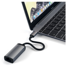 Satechi USB-C auf Ethernet Adapter, Space Grau, ST-TCENM Satechi USB-C auf Ethernet Adapter, Space Grau, ST-TCENM