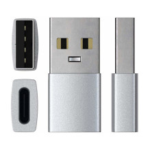 Satechi USB-A auf USB-C Adapter, Silber, ST-TAUCS Satechi USB-A auf USB-C Adapter, Silber, ST-TAUCS