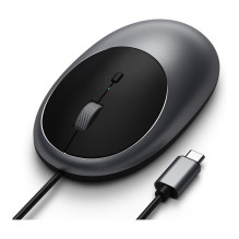 Satechi C1 USB-C Maus, Space Grau, Kabelgebunden, ST-AWUCMM Satechi C1 USB-C Maus, Space Grau, Kabelgebunden, ST-AWUCMM