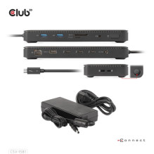 USB HUB Club 3D Club3D Thunderbolt4 11-in-1 HUB 3xThunderbolt / 3xUSB St / Bu retail USB HUB Club 3D Club3D Thunderbolt4 11-in-1 HUB 3xThunderbolt / 3xUSB St / Bu retail