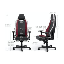 noblechairs LEGEND Gaming Stuhl – schwarz / weiß / rot noblechairs LEGEND Gaming Stuhl – schwarz / weiß / rot