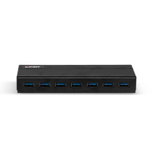 LINDY USB 3.1 / 3.0 centrmezgls ar 7 portiem un uzlādes funkciju LINDY USB 3.1 / 3.0 centrmezgls ar 7 portiem un uzlādes funkciju