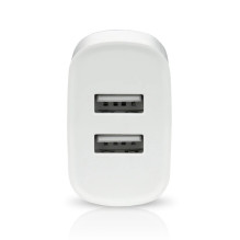 Įkroviklis 2 x USB 2.4A baltas Įkroviklis 2 x USB 2.4A baltas