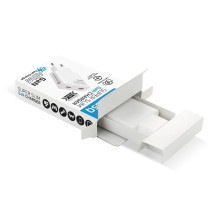 Įkroviklis GaN 2x USB-C Quick Įkrovimas 3.0 45W PD baltas
