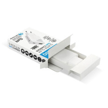 Įkroviklis GaN 1x USB-C, 1x USB Quick Charge 3.0 45W PD baltas Įkroviklis GaN 1x USB-C, 1x USB Quick Charge 3.0 45W PD baltas