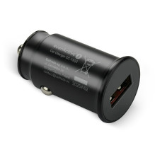 Automobilinis įkroviklis 1 x USB QC3.0 18W juodas + laidas USB-C 1m Automobilinis įkroviklis 1 x USB QC3.0 18W juodas + laidas USB-C 1m