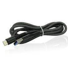 Automobilinis įkroviklis 1 x USB QC3.0 18W juodas + laidas USB-C 1m Automobilinis įkroviklis 1 x USB QC3.0 18W juodas + laidas USB-C 1m