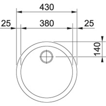 SINK RAN610-38 101.0017.901 SINK RAN610-38 101.0017.901