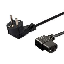 Power Cord - SAVIO CL-116 1.8m IEC C13 Angled Connectors Black