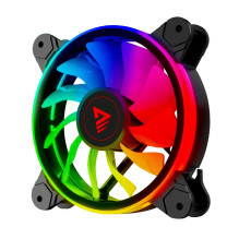Ventiliatoriai - Savio Fan-01 4 Vnt. 120 Mm ARGB Su Valdikliu Ir Nuotolinio Valdymo Pultu