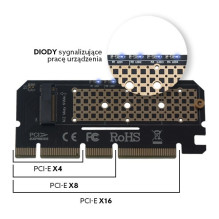 M.2 Adapteris - Savio AK-41 PCI-E Išplėtimo Kortelė M.2 Adapteris - Savio AK-41 PCI-E Išplėtimo Kortelė