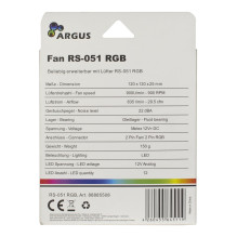120mm Inter-Tech Argus RS-051 RGB 120mm Inter-Tech Argus RS-051 RGB