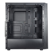 Inter-Tech T-11 TELEVEN (schwarz, Seitenteil aus Acrylglas)