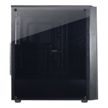 Inter-Tech T-11 TELEVEN (schwarz, Seitenteil aus Acrylglas)