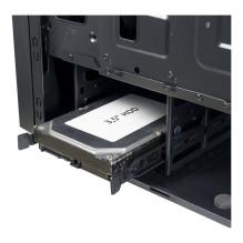 Inter-Tech T-11 TELEVEN (schwarz, Seitenteil aus Acrylglas)