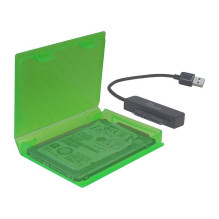 HDD Schutzbox 2,5" Kunststoff grün