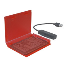 HDD Schutzbox 2,5" Kunststoff rot HDD Schutzbox 2,5" Kunststoff rot