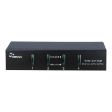 Inter-Tech KVM Switch AS-41UA VGA, 4 Port, Metall V2 Inter-Tech KVM Switch AS-41UA VGA, 4 Port, Metall V2