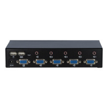 Inter-Tech KVM Switch AS-41UA VGA, 4 Port, Metall V2 Inter-Tech KVM Switch AS-41UA VGA, 4 Port, Metall V2