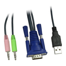Inter-Tech KVM Switch AS-41UA VGA, 4 Port, Metall V2 Inter-Tech KVM Switch AS-41UA VGA, 4 Port, Metall V2