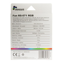 Inter-Tech Lüfter 120*120*25 ARGUS RS-071 RGB,Kristall-Effek retail Inter-Tech Lüfter 120*120*25 ARGUS RS-071 RGB,Kristall-Effek retail
