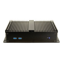 Inter-Tech IP-40 Gehäuse Thin Mini-ITX, USB 3.0, schwarz