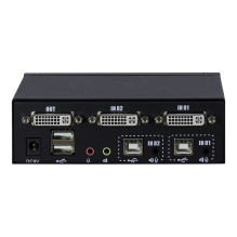 Inter-Tech KVM Switch AS-21DA DVI, 2 Port, Metall, Front US Inter-Tech KVM Switch AS-21DA DVI, 2 Port, Metall, Front US