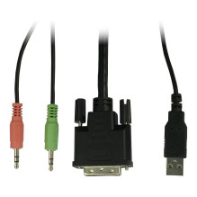 Inter-Tech KVM Switch AS-41DA DVI, 4 Port, Metall