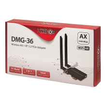 Inter-Tech Wi-Fi6E+ BT5.2 PCIe Adapter DMG-36 5400 Mbps retail
