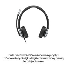 HP Poly Mission 625 Stereo USB Wired Headset HP Poly Mission 625 Stereo USB Wired Headset