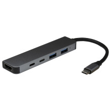 Inter-Tech AC Argus H-469-01 5in1 Adapter USB Type-C 5in 1 Inter-Tech AC Argus H-469-01 5in1 Adapter USB Type-C 5in 1