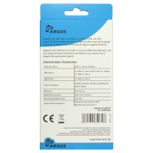 Inter-Tech AC Argus H-469-01 5in1 Adapter USB Type-C 5in 1 Inter-Tech AC Argus H-469-01 5in1 Adapter USB Type-C 5in 1
