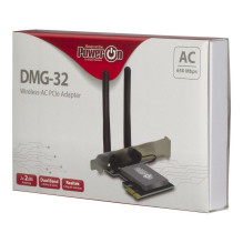Inter-Tech Wi-Fi 5 PCIe Adapter DMG-32 2dBi Antenne 650Mbps retail Inter-Tech Wi-Fi 5 PCIe Adapter DMG-32 2dBi Antenne 650Mbps retail