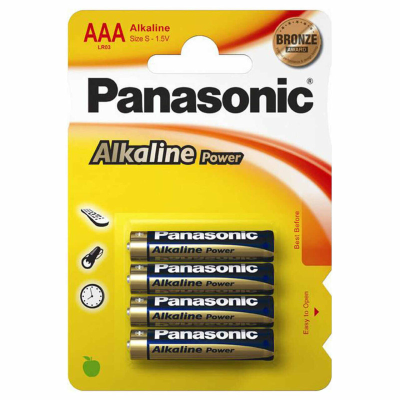 Battery Panasonic Alkaline LR03 AAA (4 pcs.)