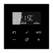 Thermostat cover with LCD display JUNG LS1790DSW (black)