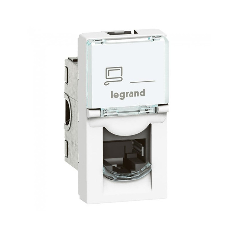 RJ45 lizdas Mosaic STP 6A Legrand 076573 (white)