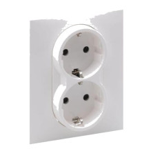 2-way socket outlet with...